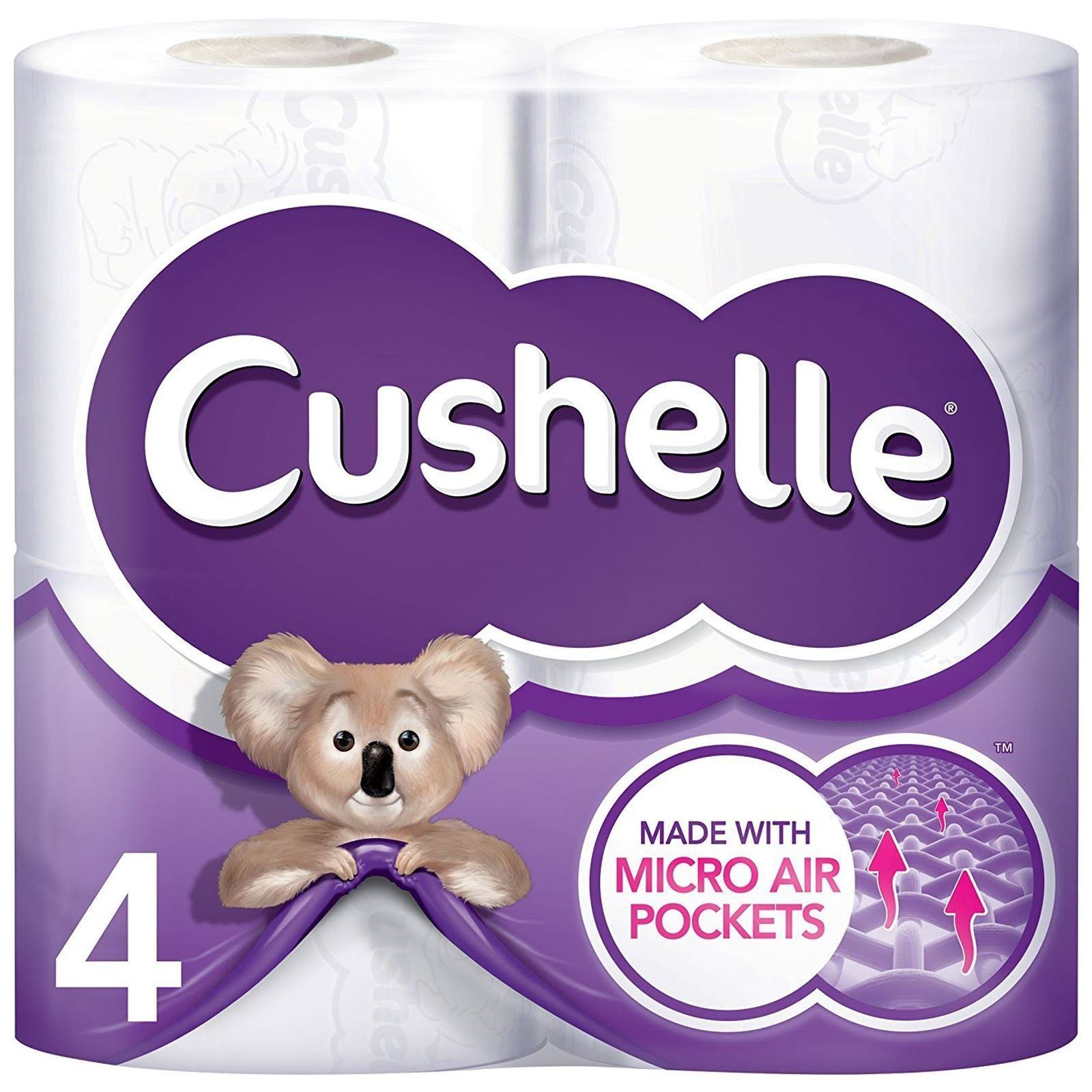 Cushelle Toilet Paper Tissue - White, 24 Rolls, XX-Large