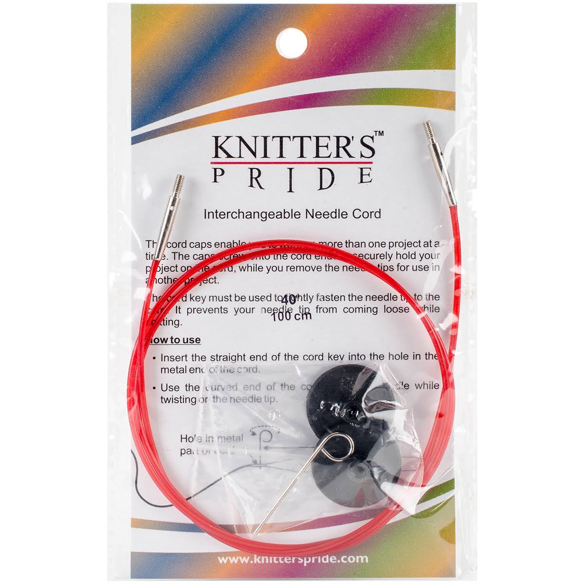 Knitter's Pride Interchangeable Needle Cord - Red