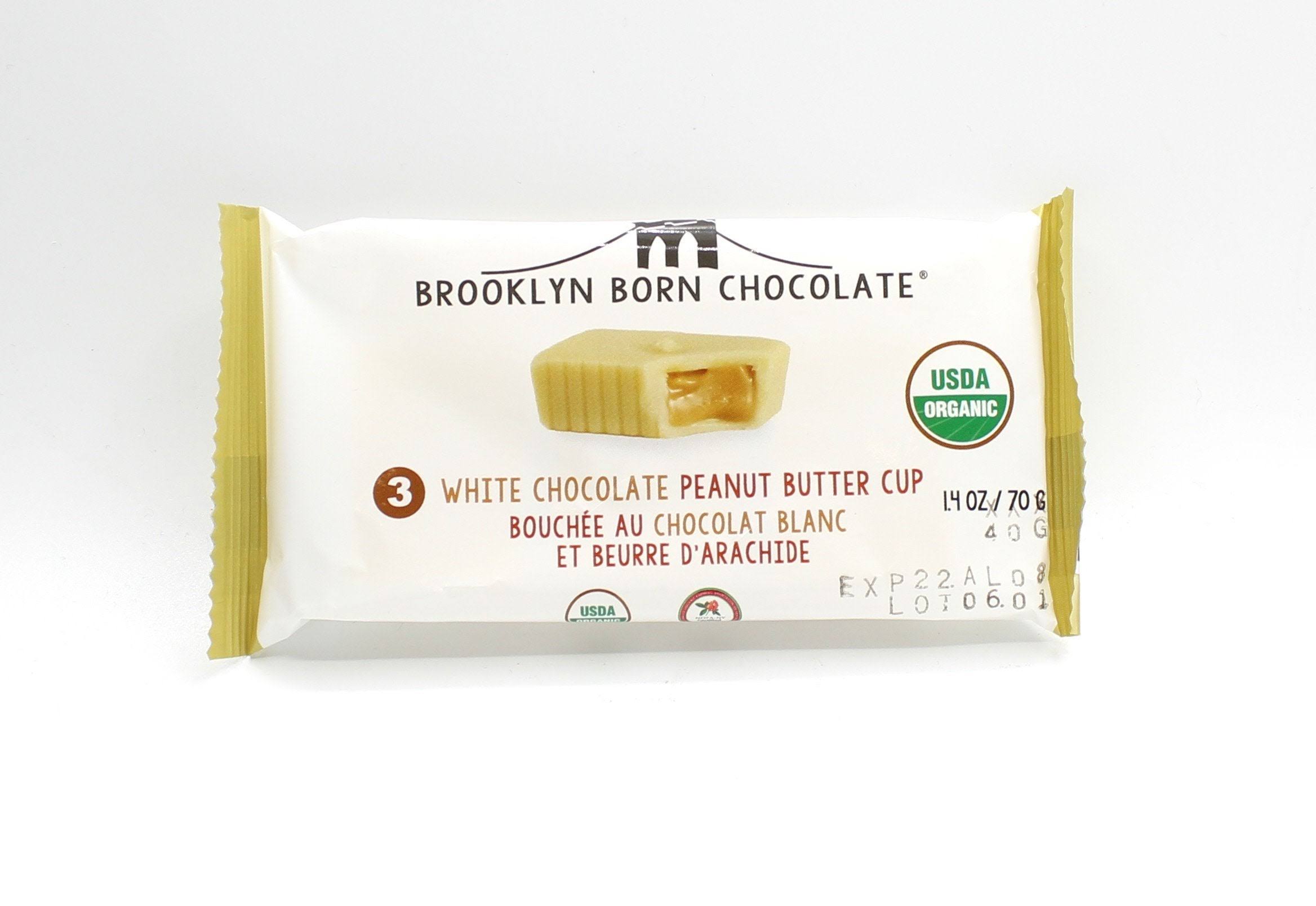 Brooklyn Born Chocolate Peanut Butter Cup, White Chocolate - 3 cups [1.4 oz/40 g]