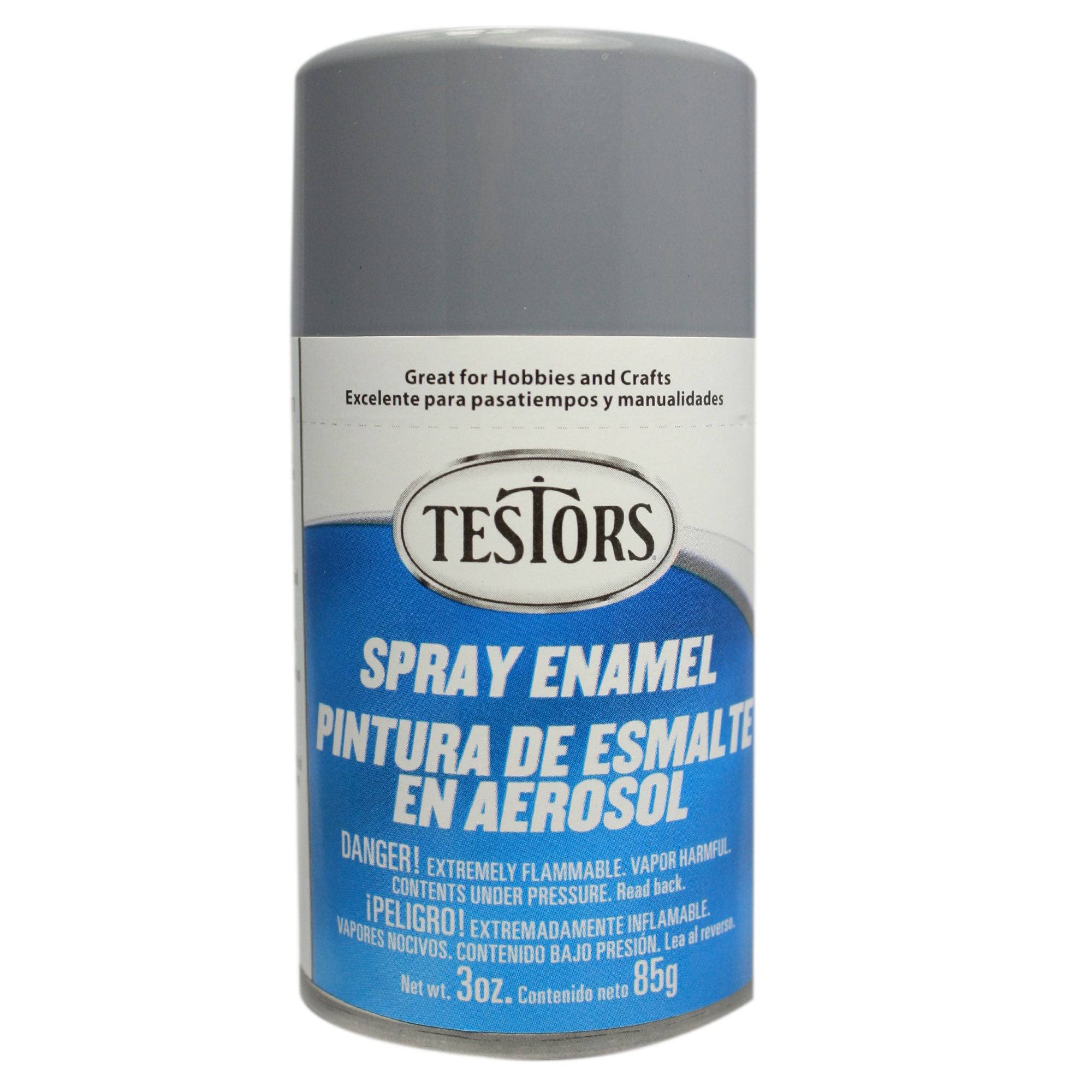 Testors Enamel Spray Paint - Gloss - Gray 3 oz.