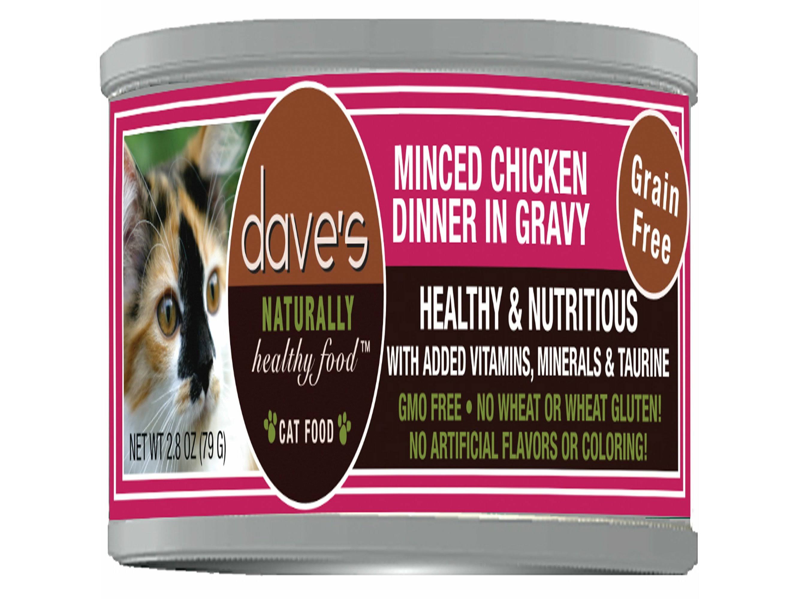 Dave Cat Grain Free Minced Chicken N 2.8 oz (Case of 24)