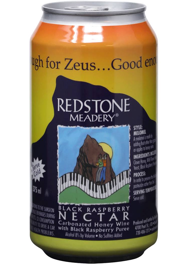 Redstone Black Raspberry Nectar Canned Mead | 375ml | Colorado