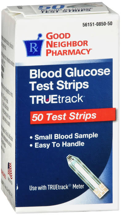 GNP TRUEtrack Blood Glucose Test Strips, 50 Test Strips