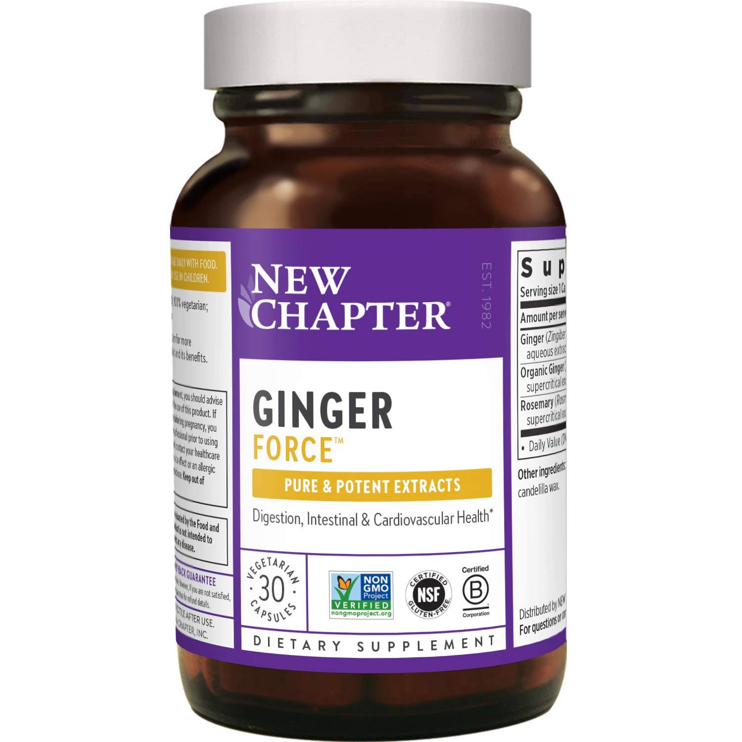New Chapter Ginger Force Vegetarian Capsules - 30 Liquid Vcaps