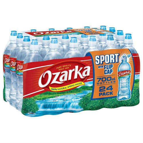 Ozarka 100 Percent Natural Spring Water - 700ml, 24pk