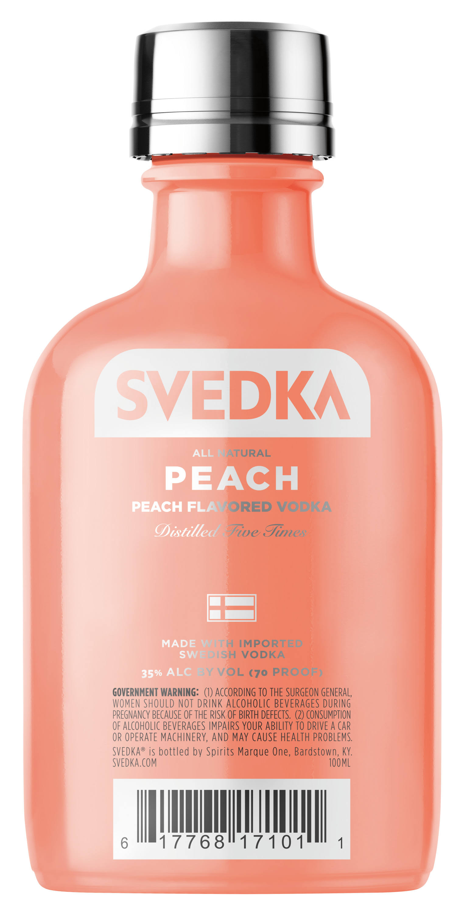 Svedka Peach Flavored Vodka 100ml