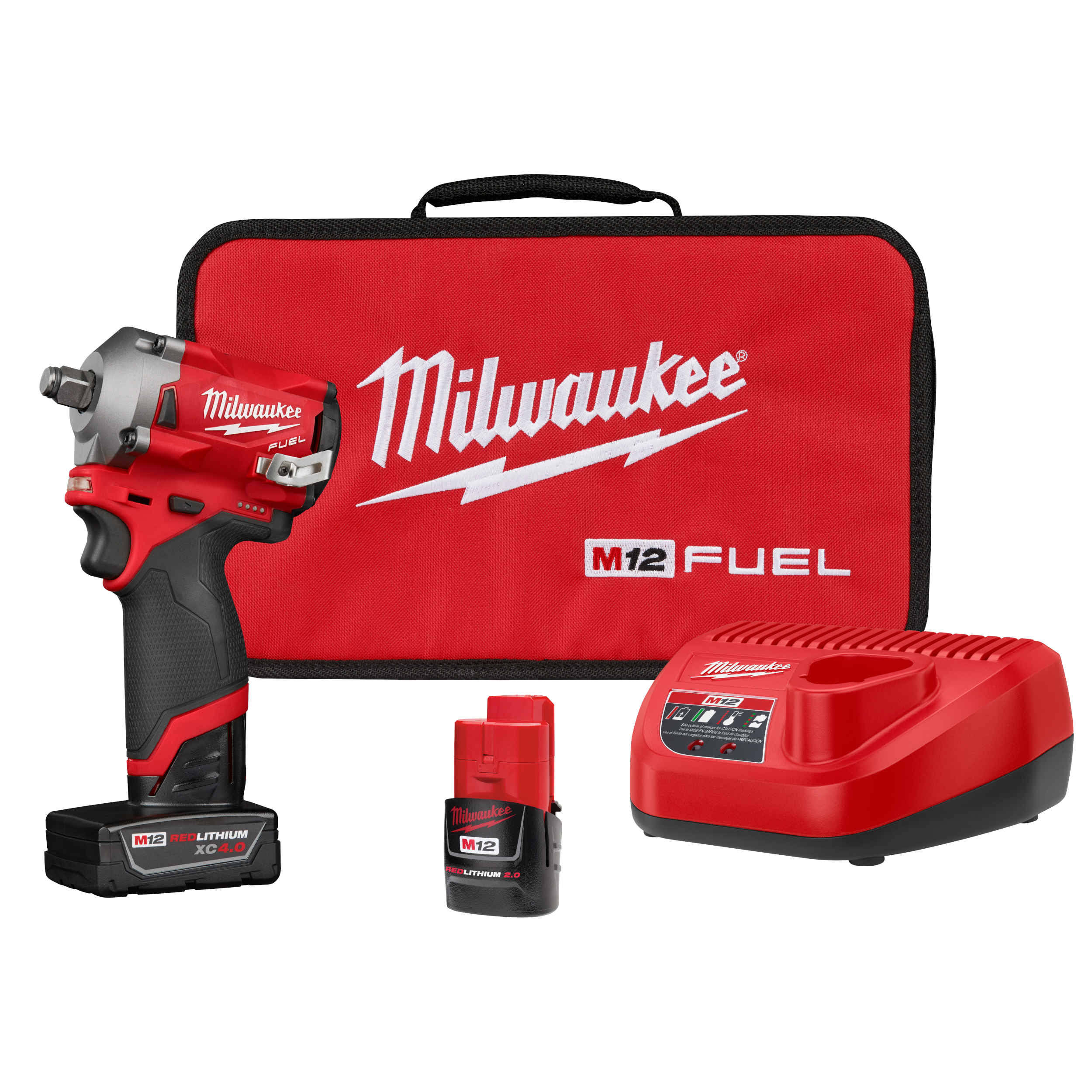 Milwaukee M12 Fuel 1/2 in. Stubby Impact Wrench Kit