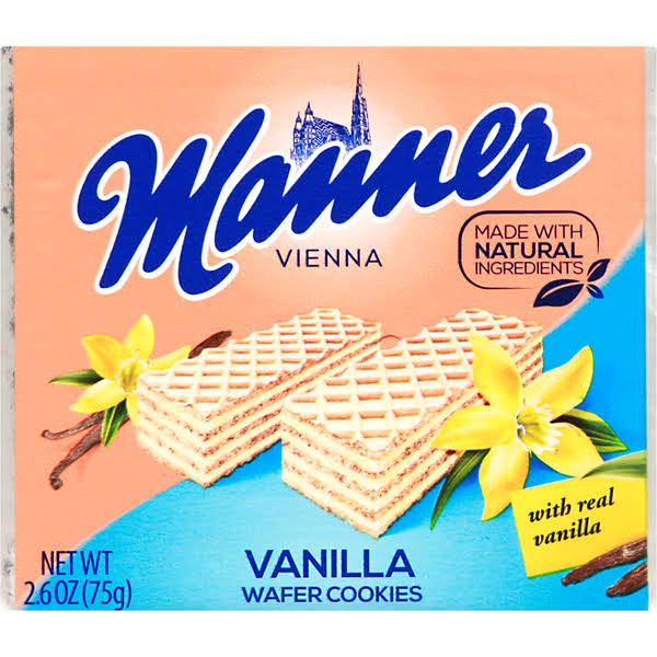 Manner Wafer Cookies, Vanilla, Vienna - 2.65 oz