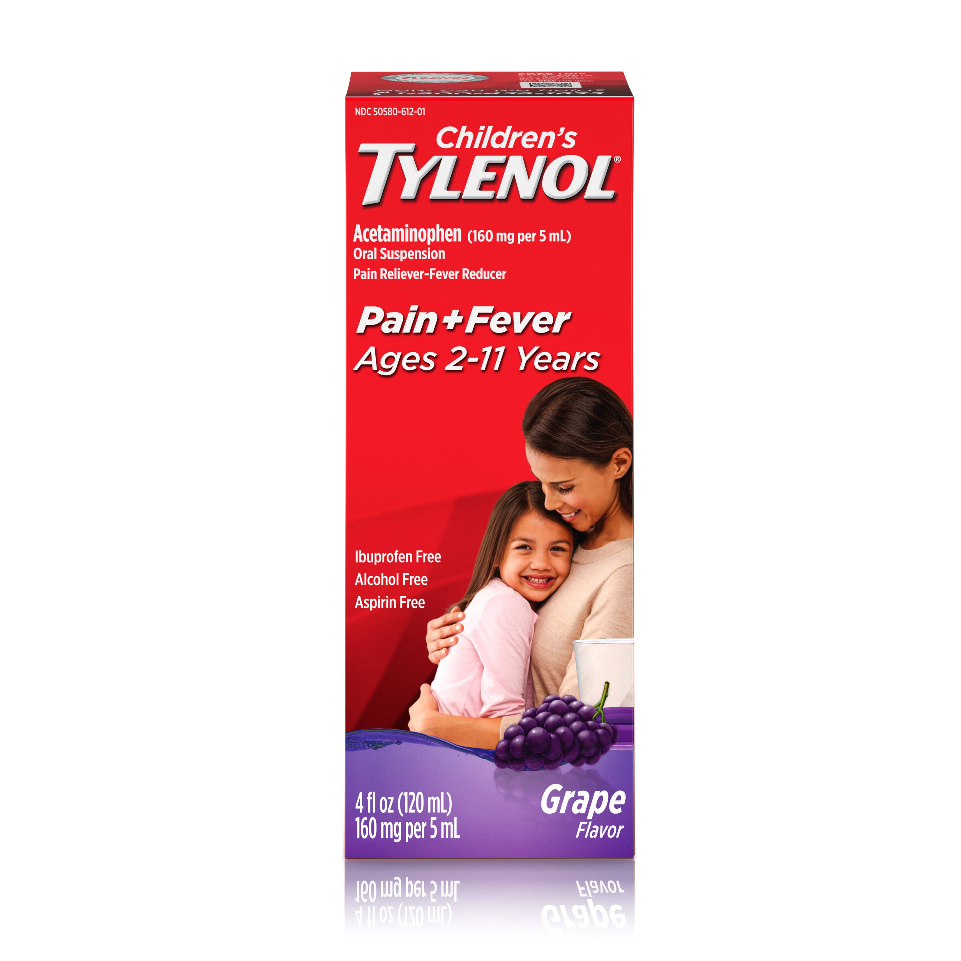 Tylenol Children's Oral Suspension - Grape, 120ml