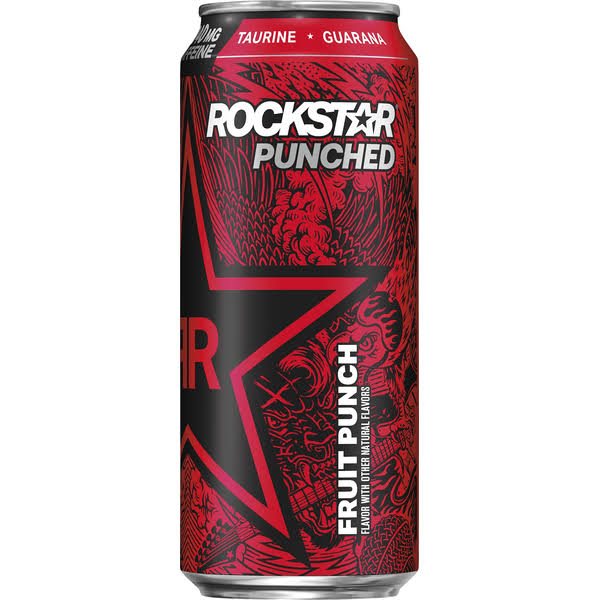 Rockstar Punched Energy Drink - Tropical Punch Flavor, 16oz