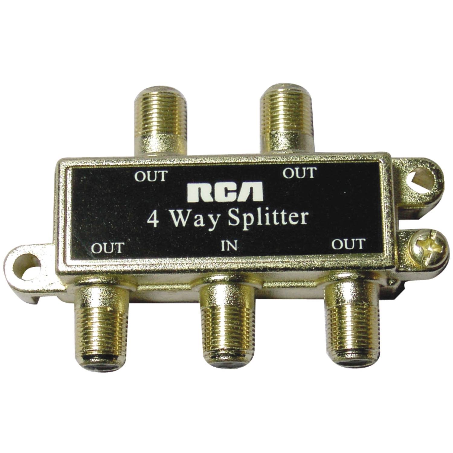 RCA 4-Way Signal Splitter