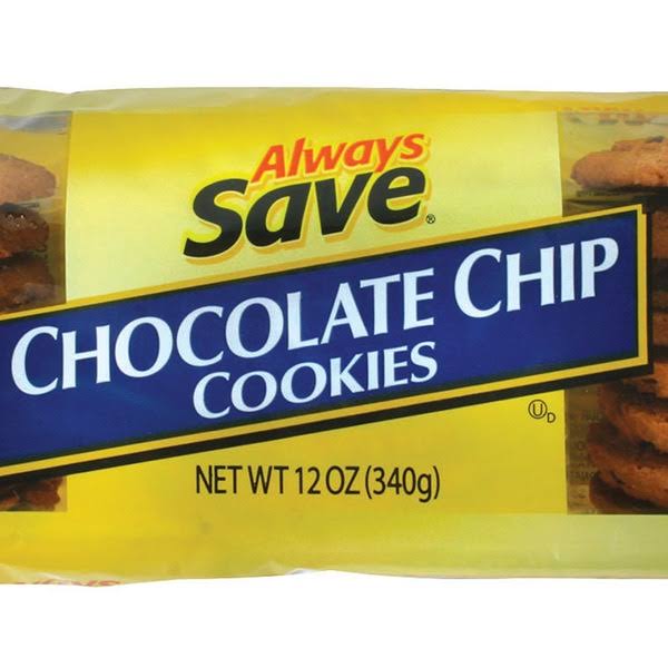Always Save Chocolate Chip Cookies - 12 oz
