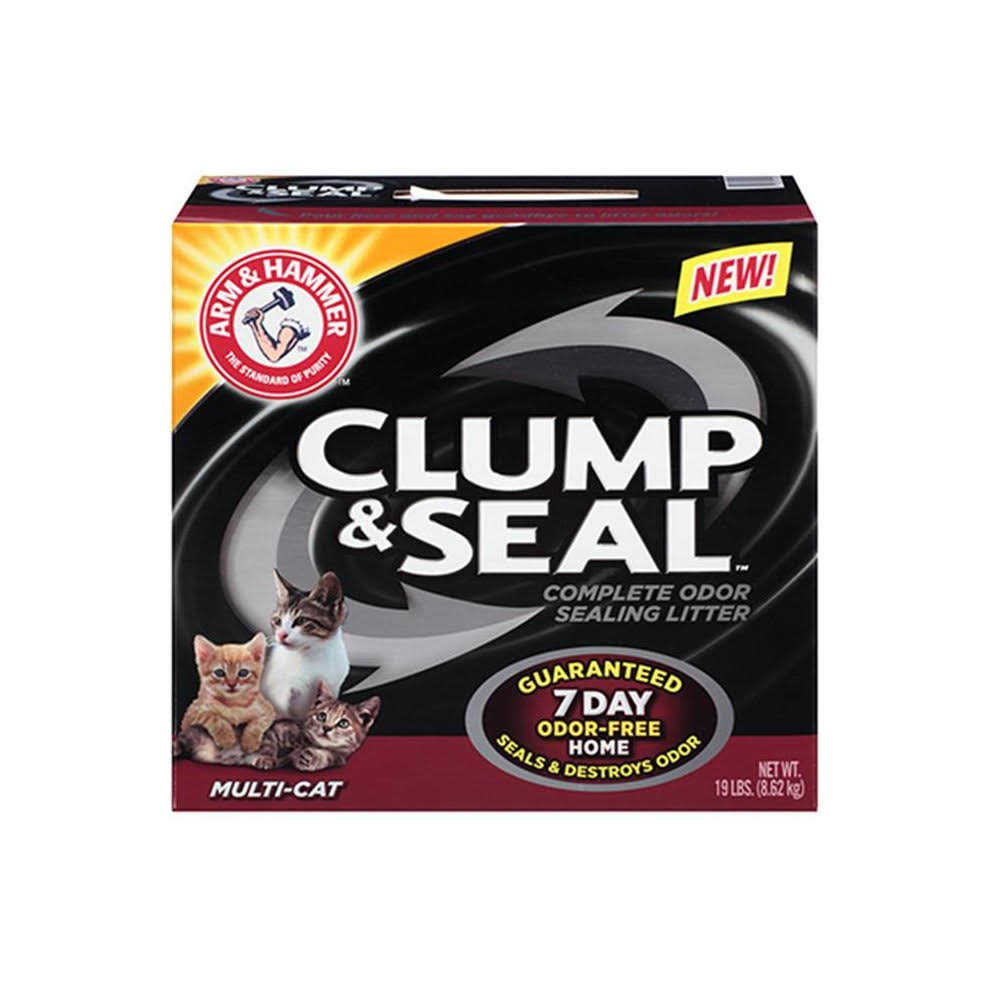 Arm & Hammer Clump & Seal Litter - Mulit-Cat, 19 lbs