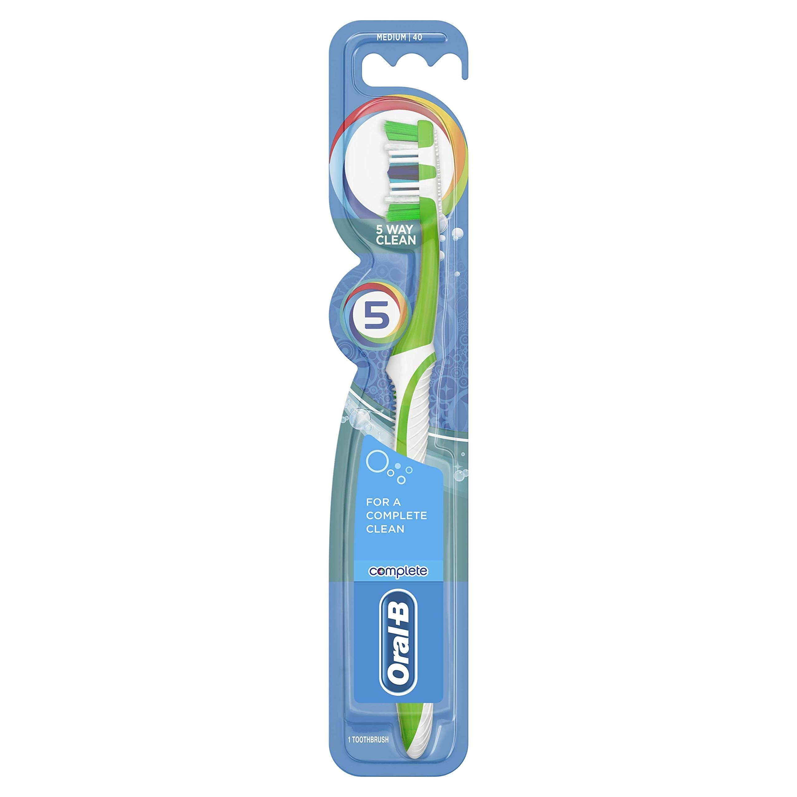 Oral B Cross Action Complete Adult Manual Toothbrush - Medium