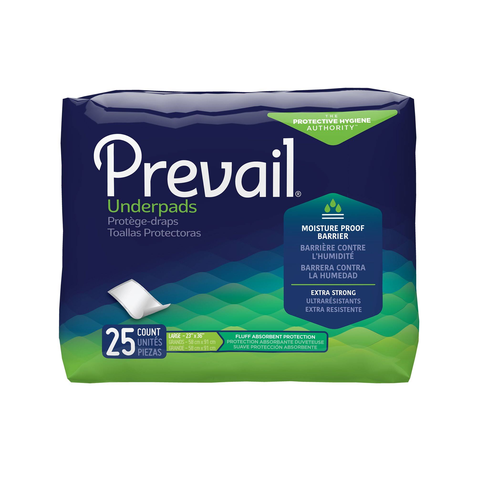 Prevail Total Care Light Absorbency Underpad, 23 x 36 inch