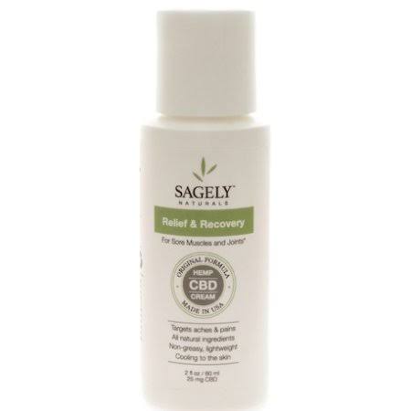 Sagely Naturals CBD Cream, Relief & Recovery, 25 mg - 2 fl oz