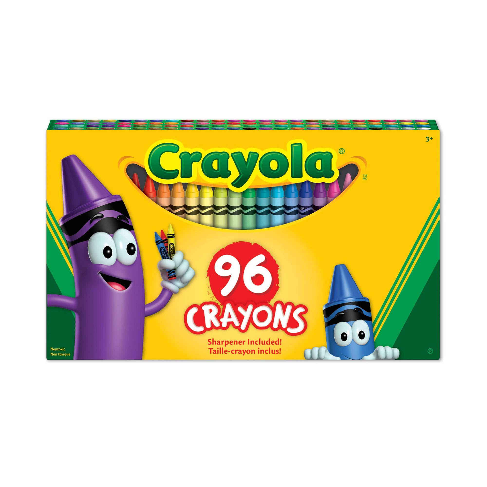 Crayola Crayons With Built In Sharpener - 96 Pack