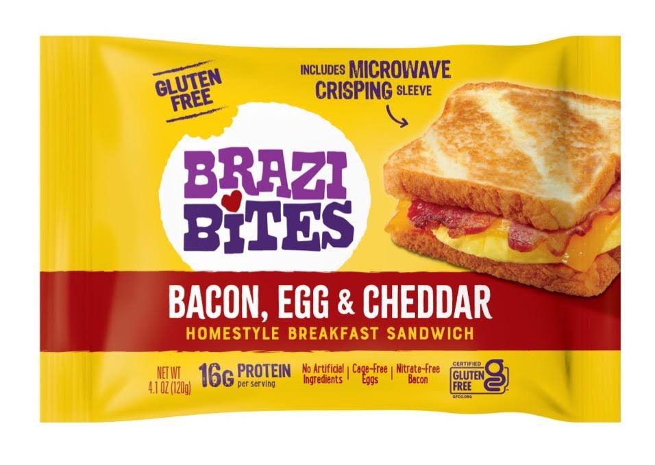 Brazi Bites Breakfast Sandwich, Bacon, Egg & Cheddar - 4.1 oz