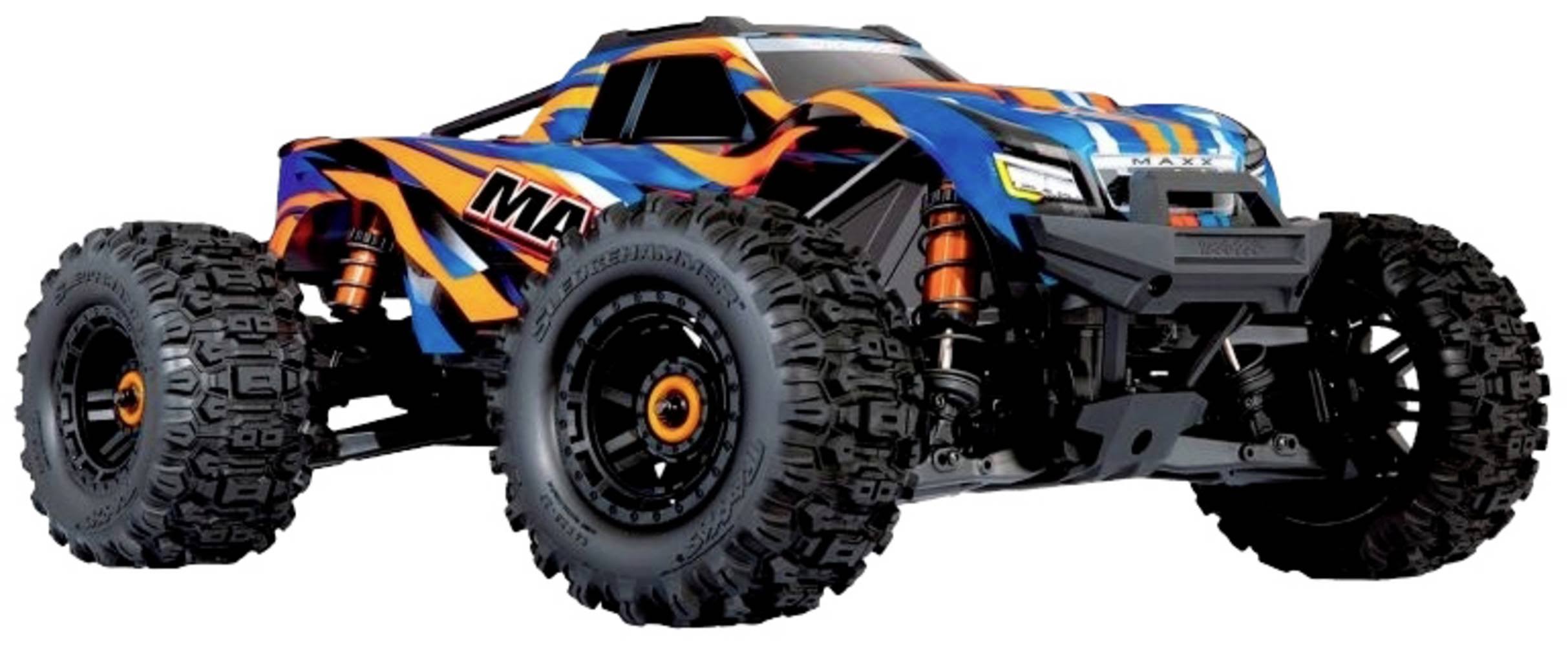 Traxxas 89086-4 Maxx V2 with WideMaxx 1/10 Electric RC Monster Truck Orange