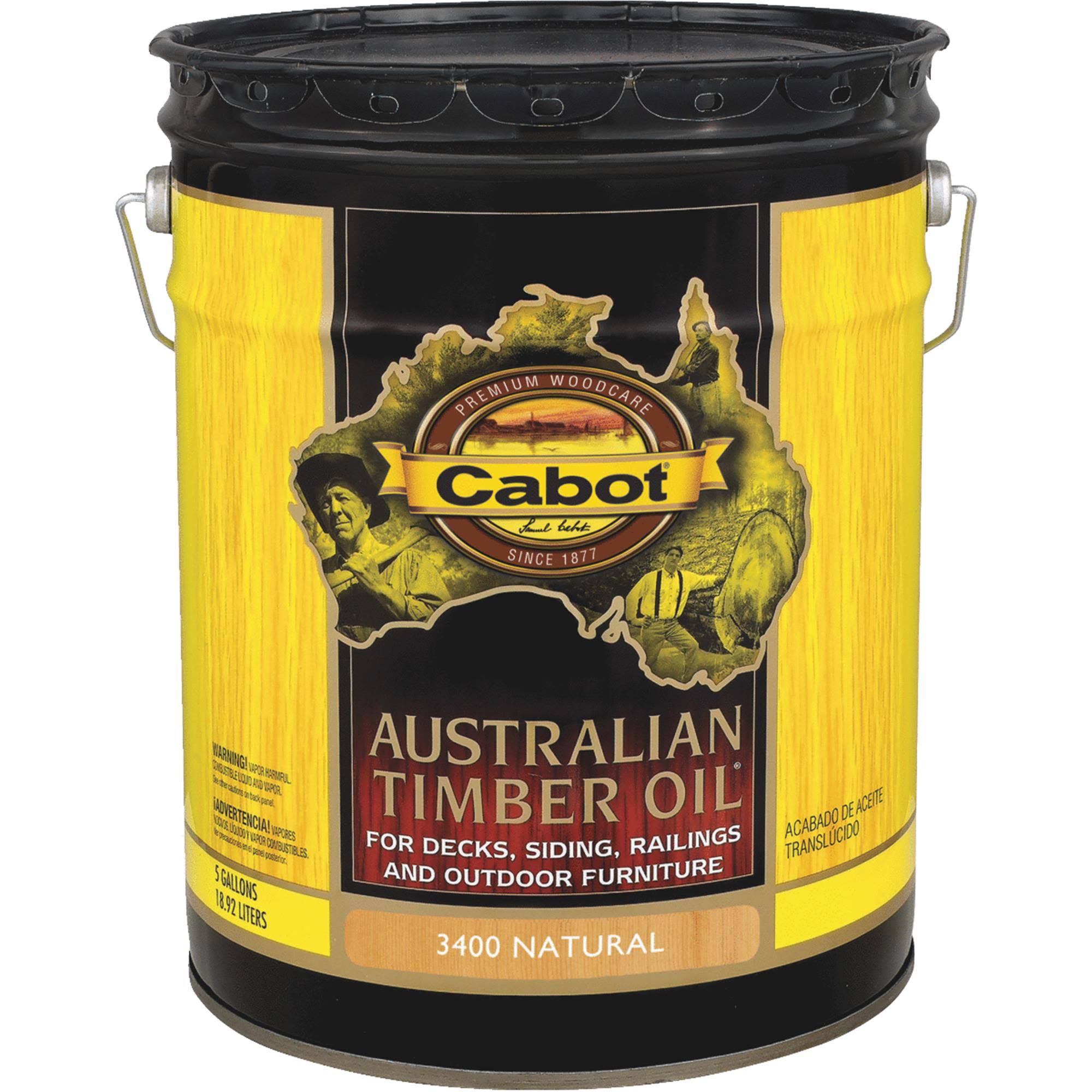 Cabot 53400 5 Gallon Natural Australian Timber Oil