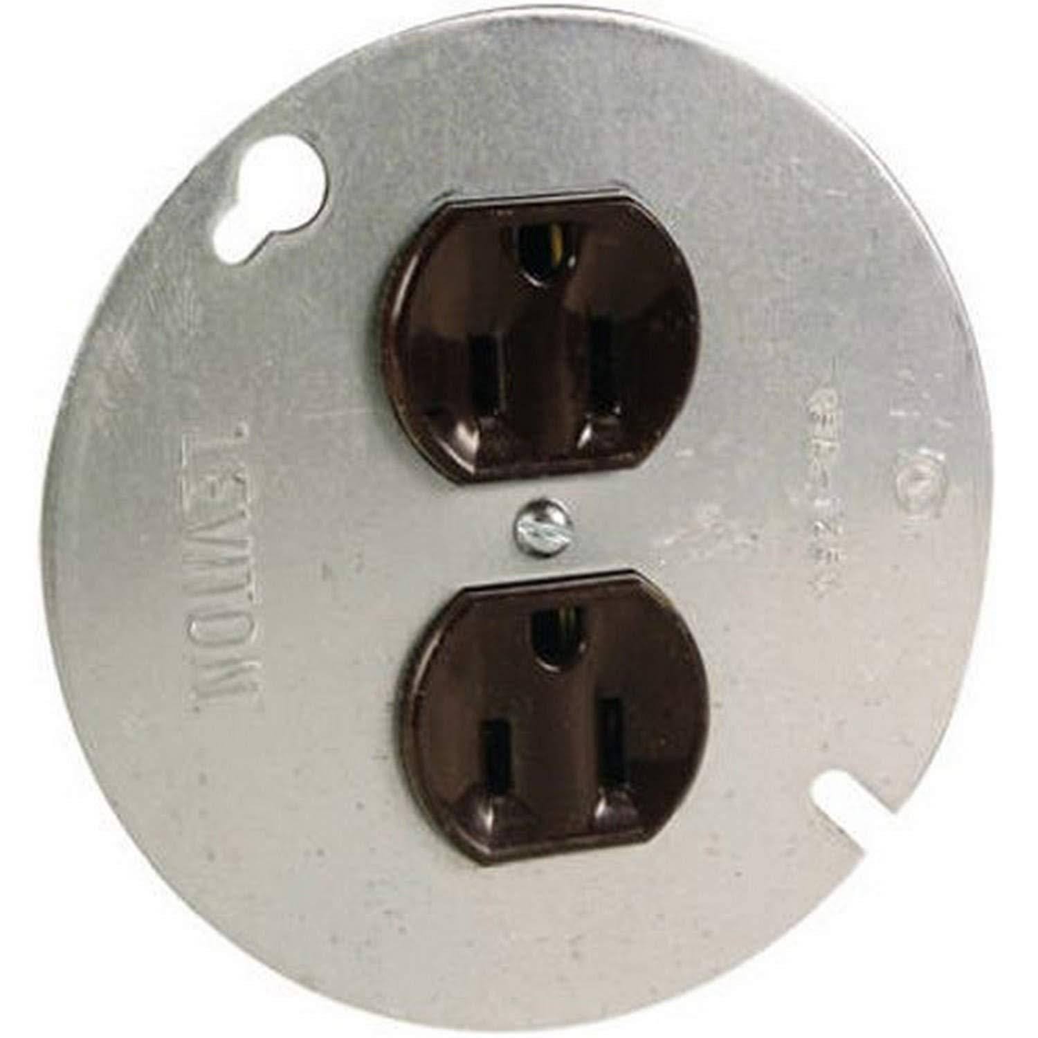 Pass and Seymour Receptacle - Brown, 15 Amp, 125V