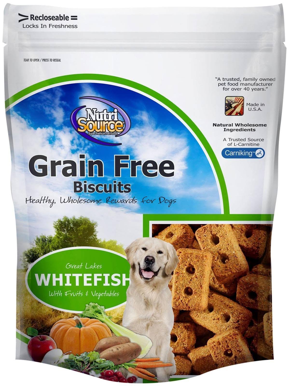 Nutri Source Grain Free Dog Biscuits - Whitefish