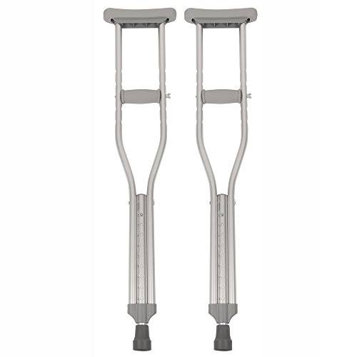 Lightweight Push Button Crutches - Adjustable Height