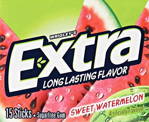 Wrigleys Extra Fruit Sensations - Sugarfree Gum, 15 Sticks