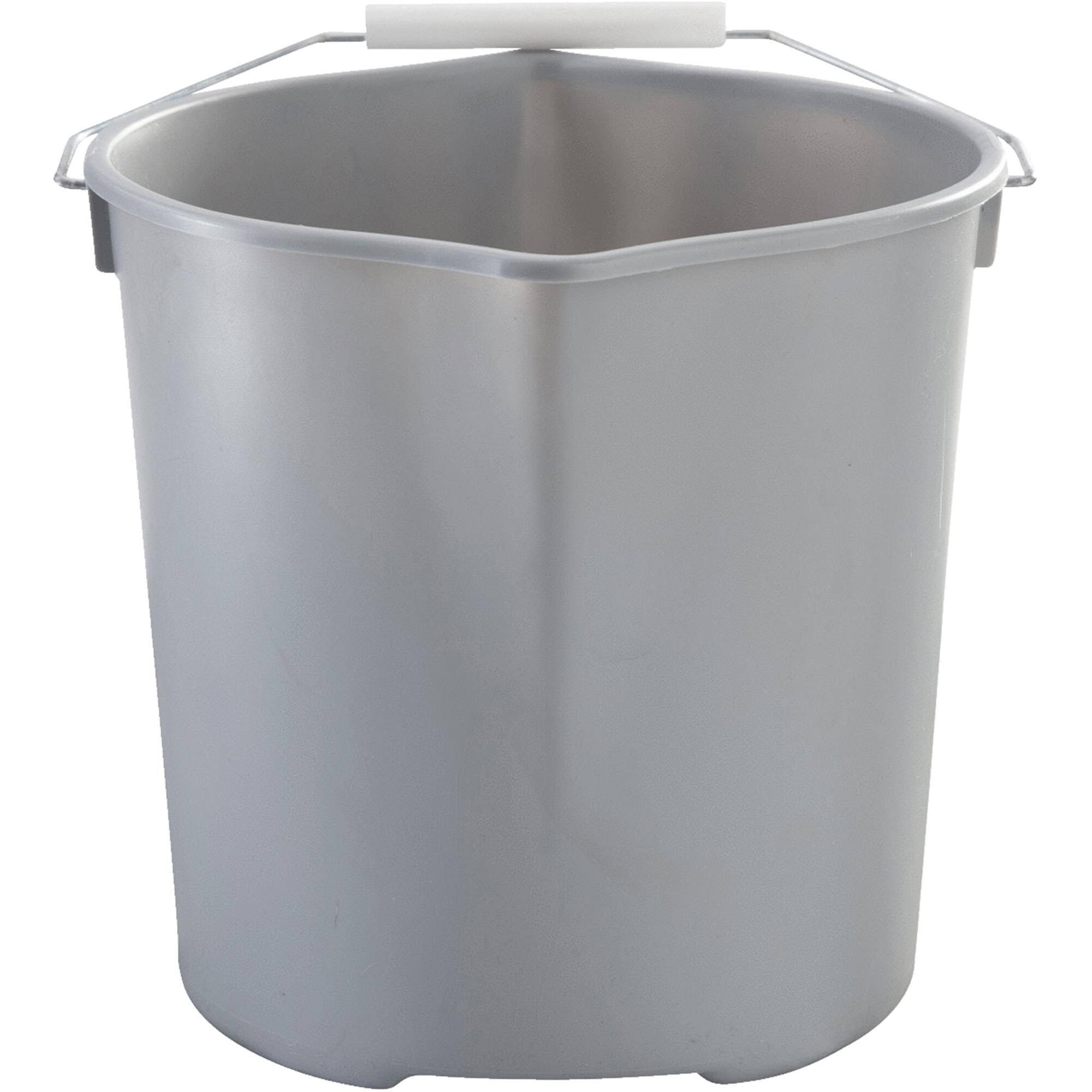 Quickie 2077957 Bucket, 11 Qt Capacity, Plastic, Gray