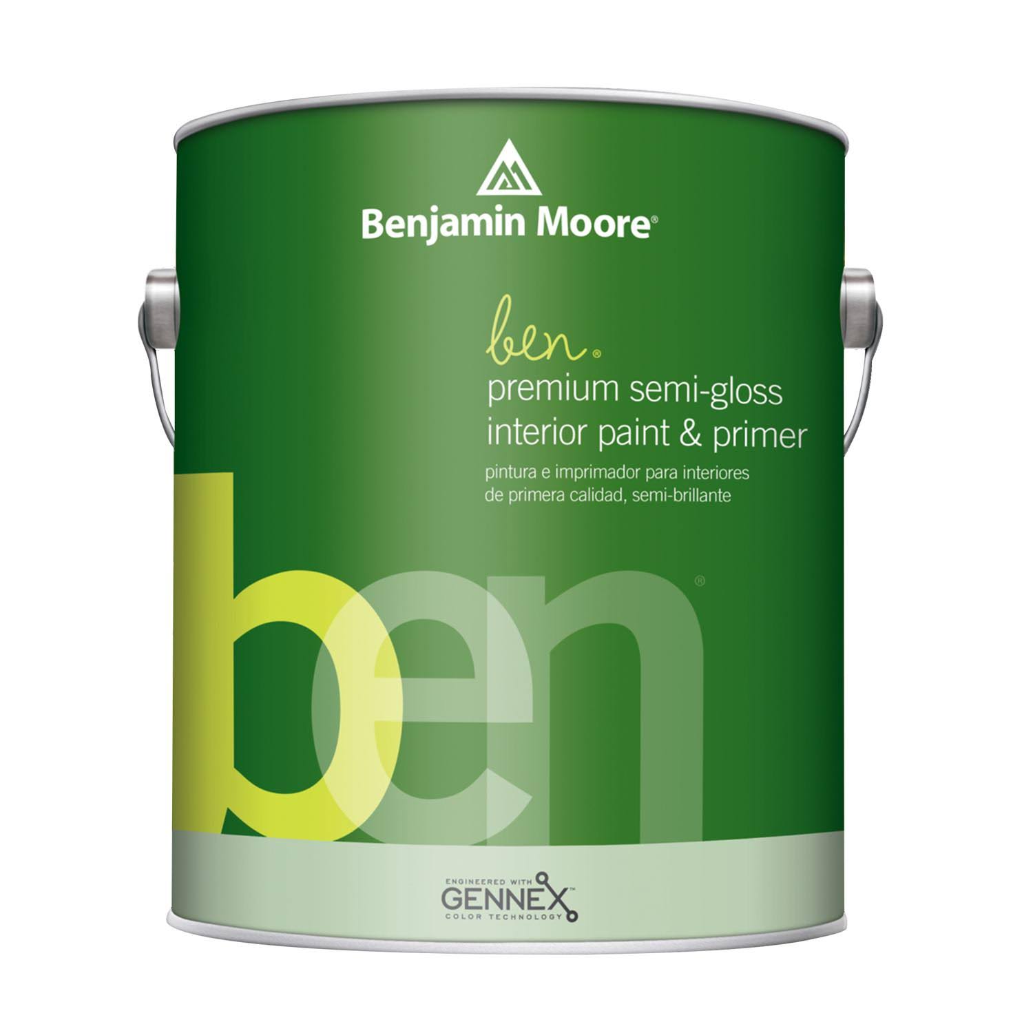 Benjamin Moore Ben Semi-Gloss Base 1 Paint Interior 1 gal.