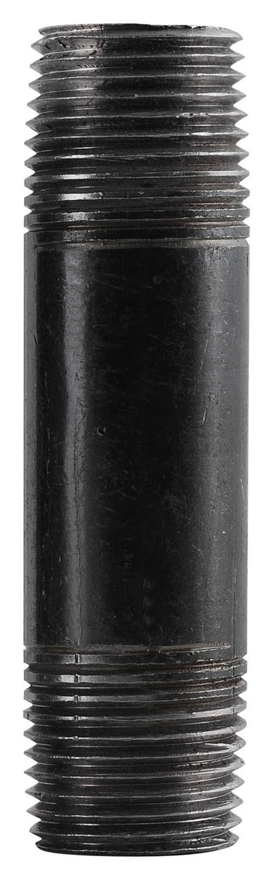 Mueller Industries Steel Nipple - Black, 1/2"x1/2"