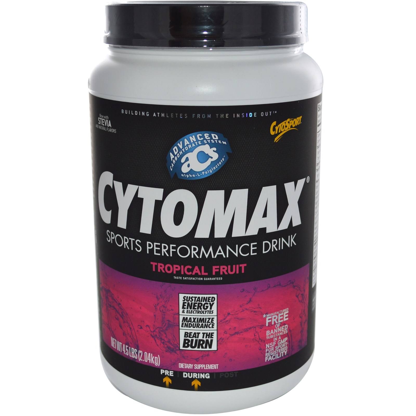 Cytosport Cytomax Sports Performance Mix - 4.5lbs, Tropical Fruit
