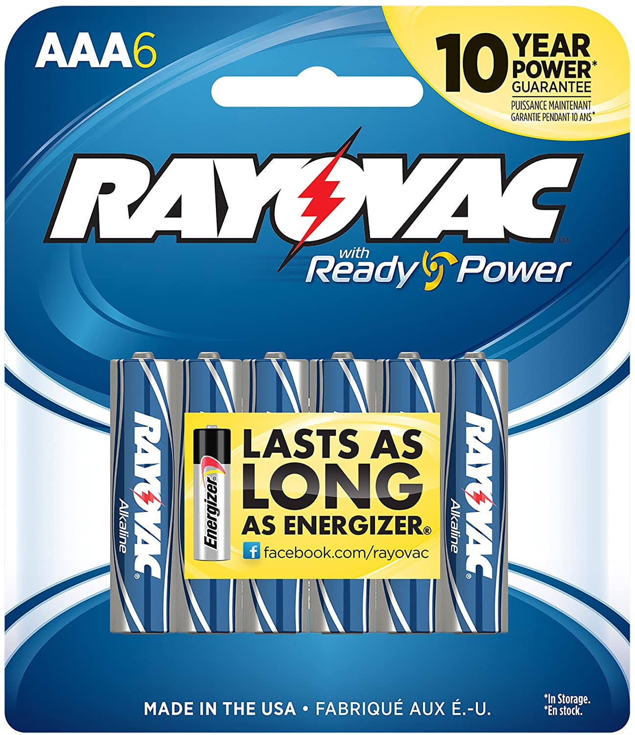 Rayovac AAA Alkaline Batteries - 6 Pack