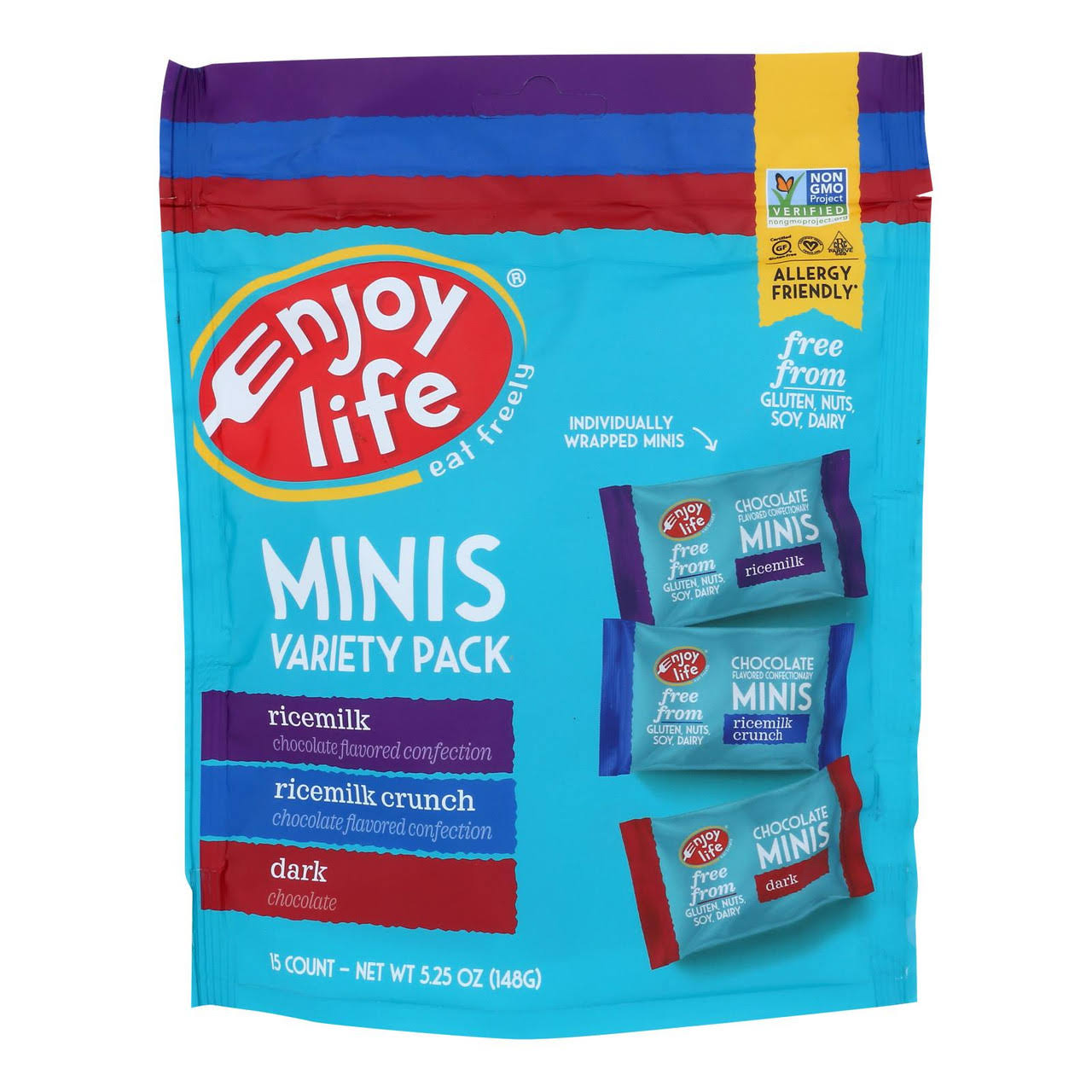 Enjoy Life Minis Variety Pack RiceMilk - RiceMilk Crunch - Dark Chocolate -- 5.25 oz