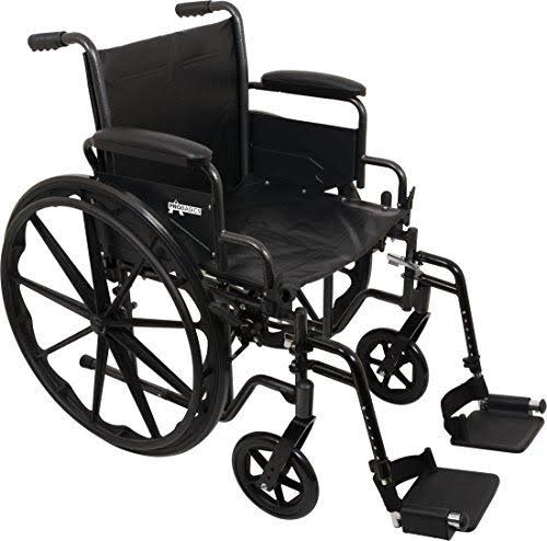 Probasics WC21816DE K2 Manual Wheelchair - Black, 18"