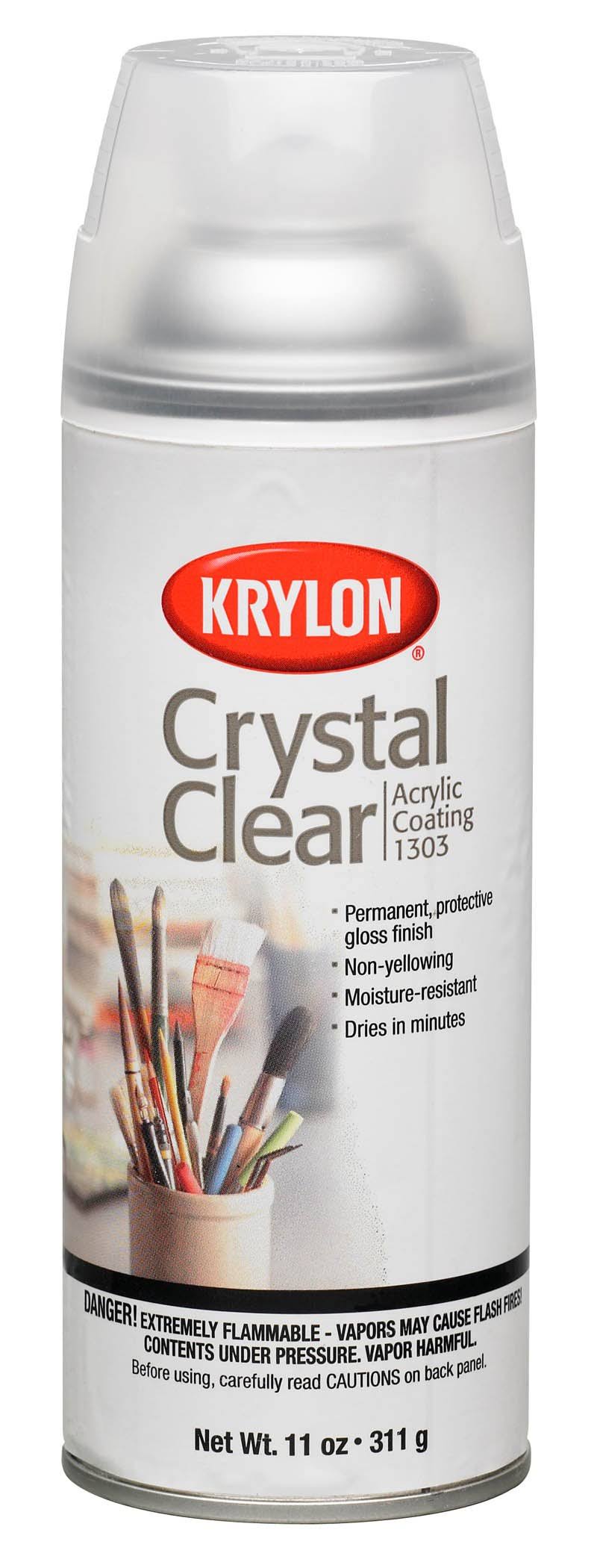 Krylon Acrylic Spray Paint - Crystal Clear, Gloss, 11oz