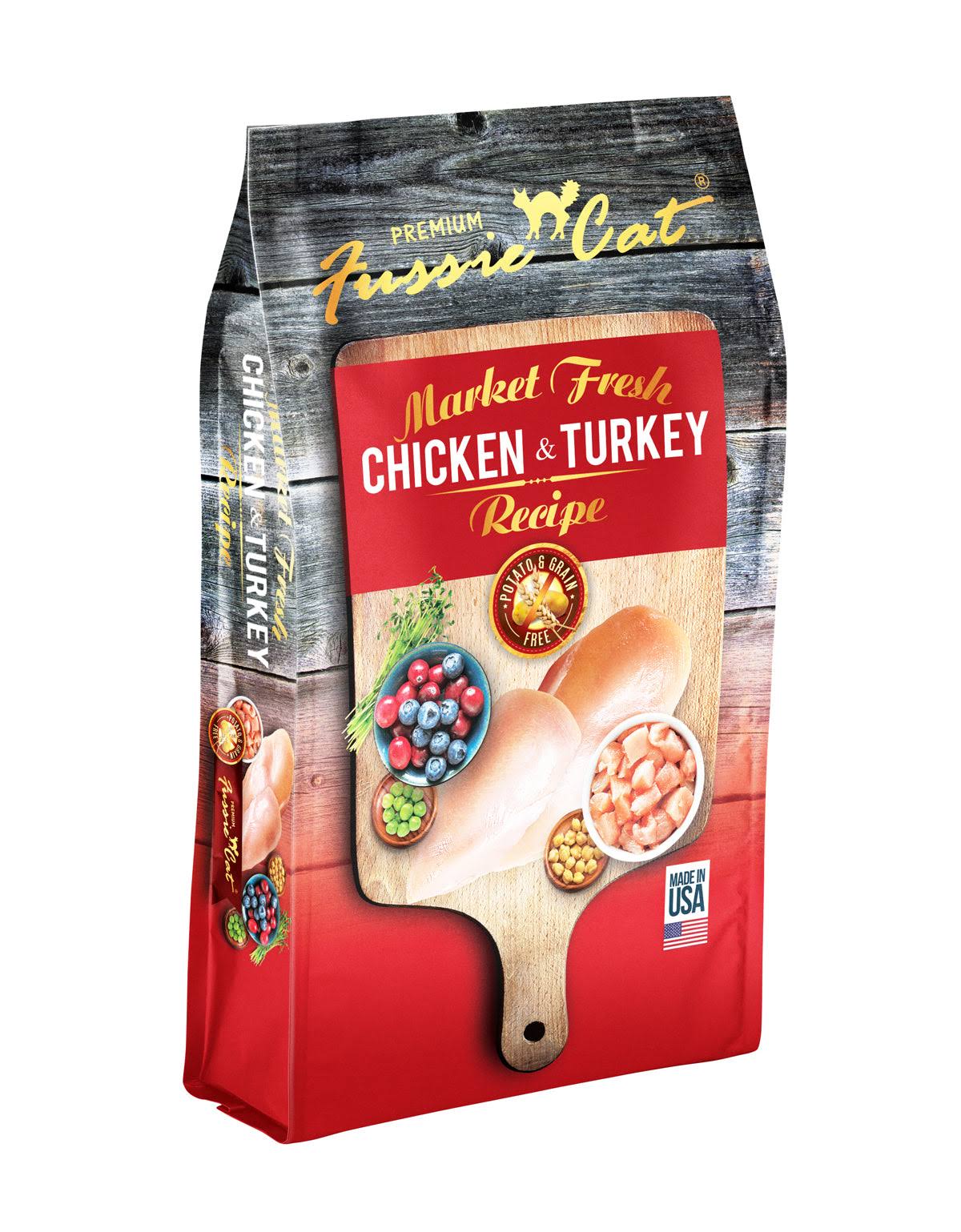 Fussie Cat Market Fresh - Grain Free Chicken & Turkey Recipe - 10 lb