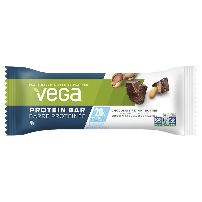 Vega 20 G Protein Bar Chocolate Peanut Butter Single Bar