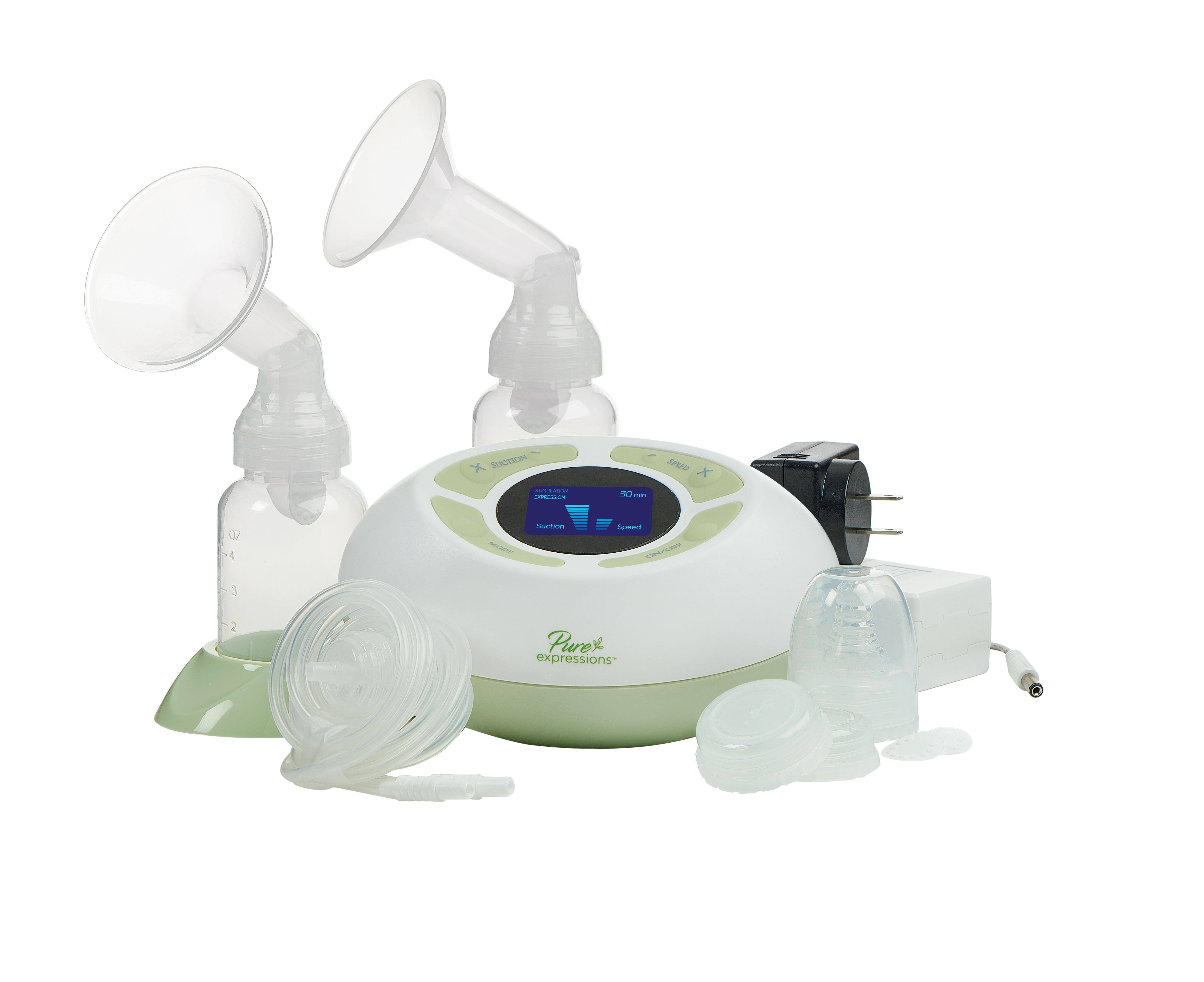 Drive Medical Pure Expressions Economy Dual Channel Electric Breast Pump - White