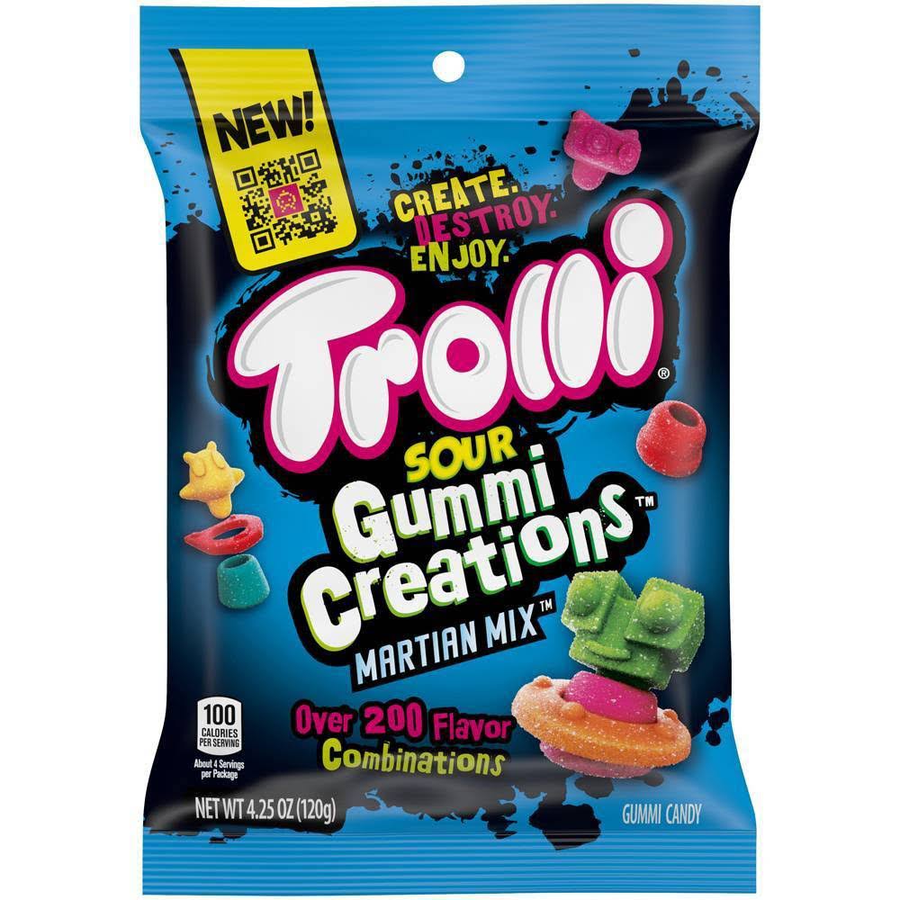 Trolli Gummi Creations Gummy Candy, Sour, Martian Mix - 4.25 oz