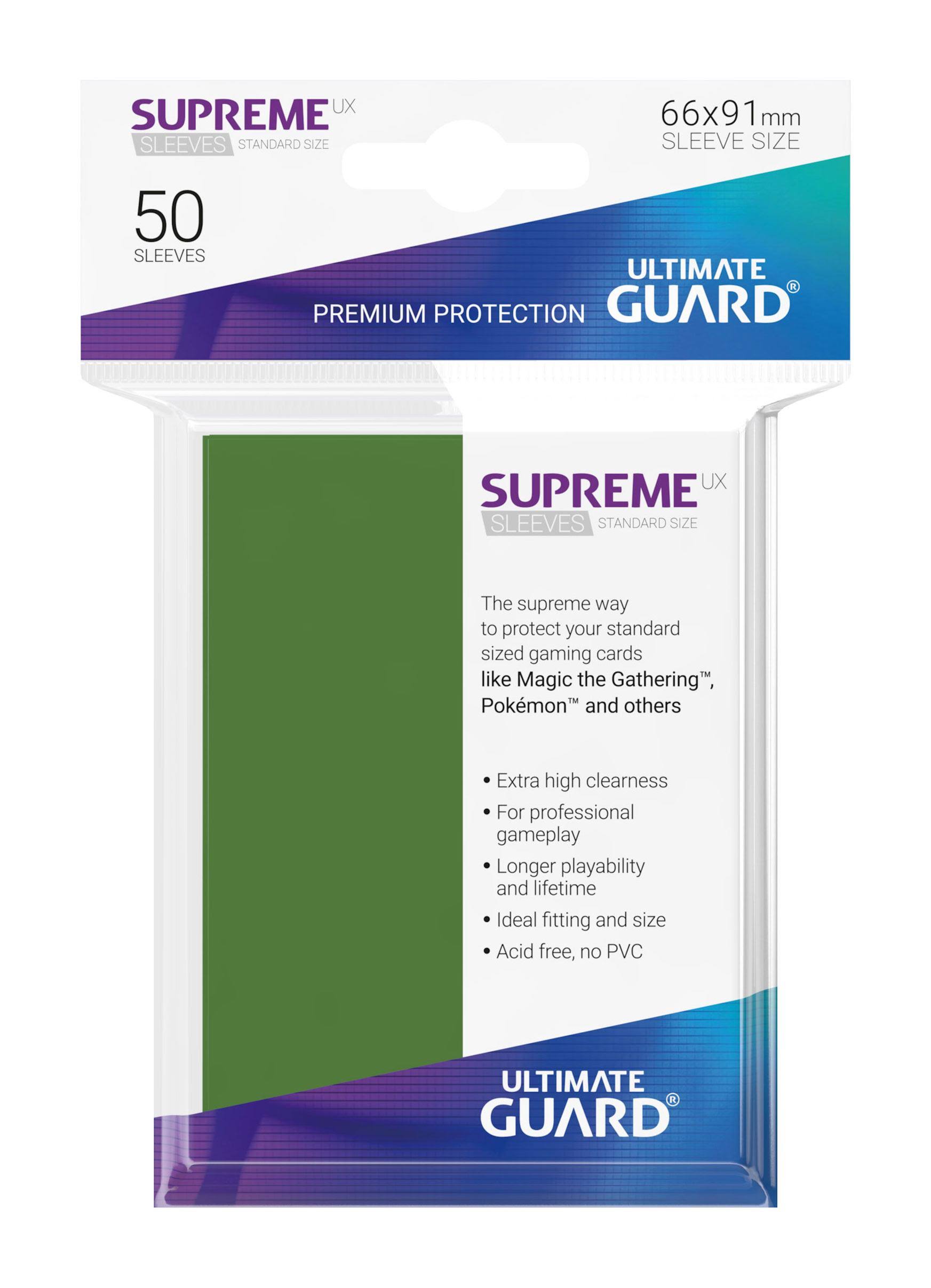 Ultimate Guard Supreme UX Sleeves Standard Size - Green (50)