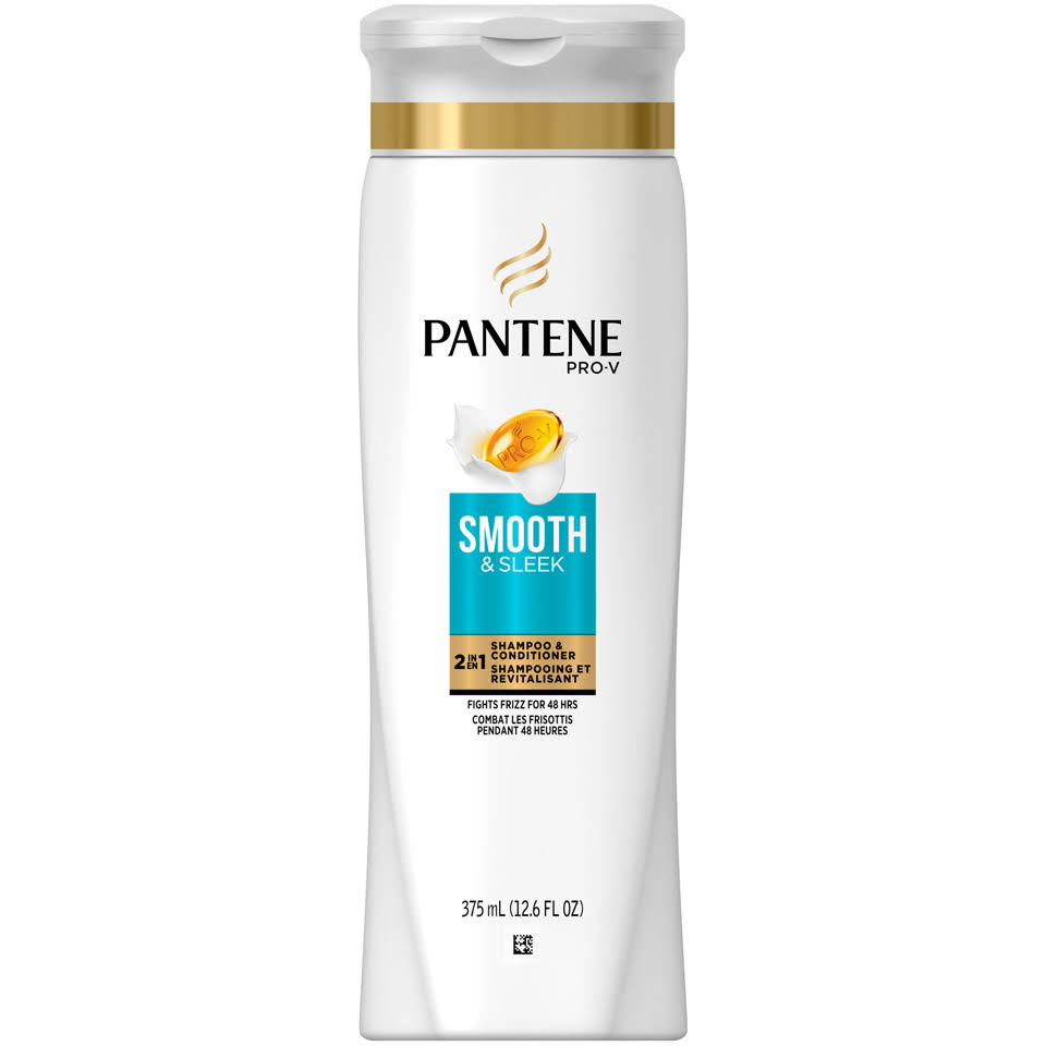 Pantene Pro-V Smooth & Sleek 2in1 Shampoo & Conditioner 12.6 Fl. Oz. Bottle