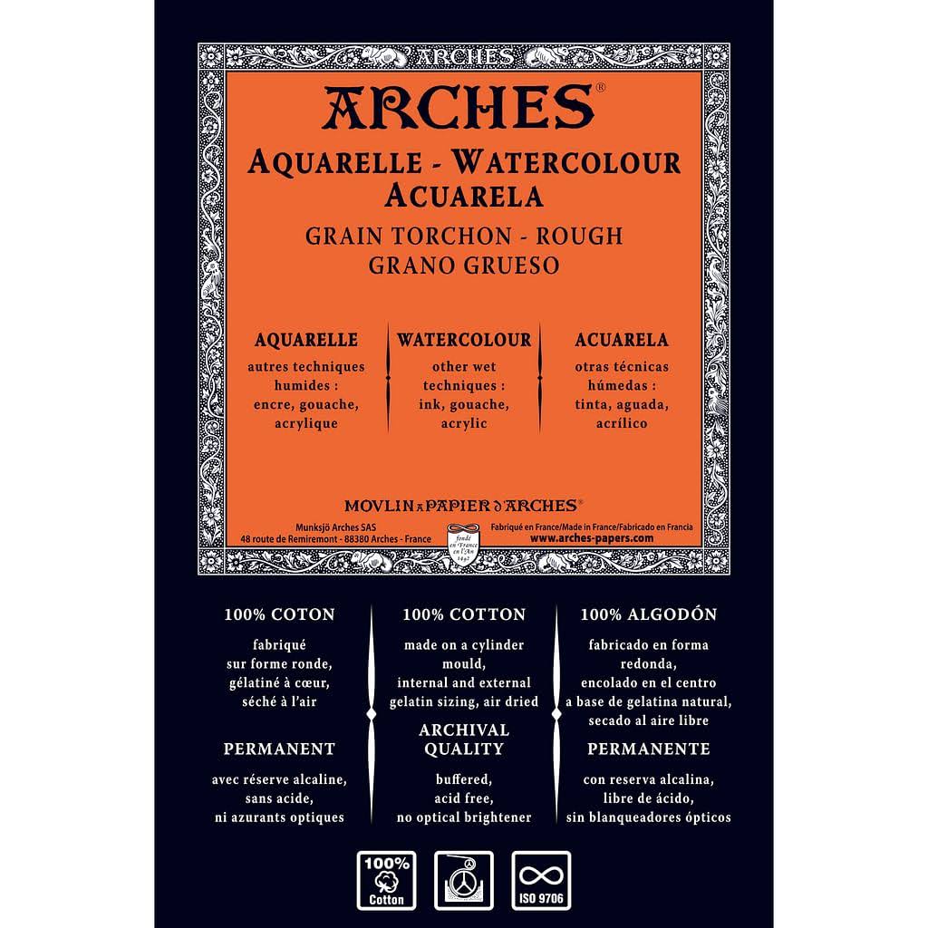 Arches Watercolor Paper 140 lb. Rough White 22 in. x 30 in. Sheet
