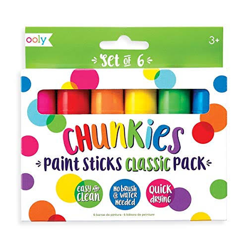 Ooly Chunkies Paint Sticks - Classic - Set of 6