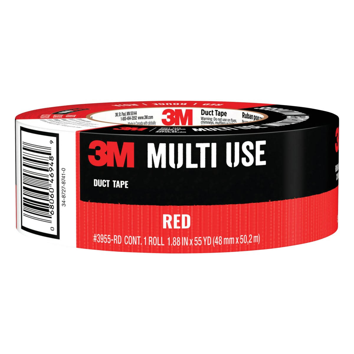 3M Duct Tape Red 1.88-In. x 60-yd. 3955-RD