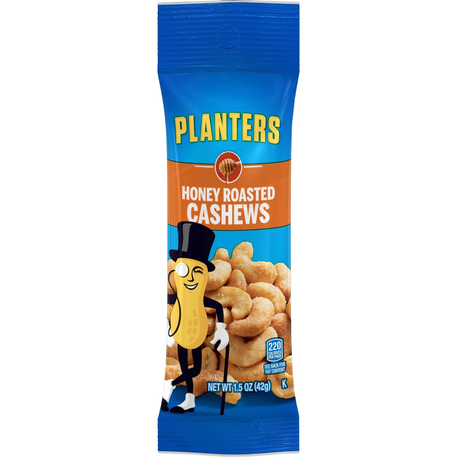 Planters Honey Roasted Cashew Tube .99 Each , 1.5 Ounce 18 Count -- 6