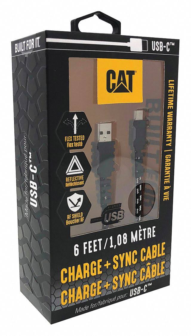 Cat Certified Usb C To Usb Charge Sync Cable - 6'