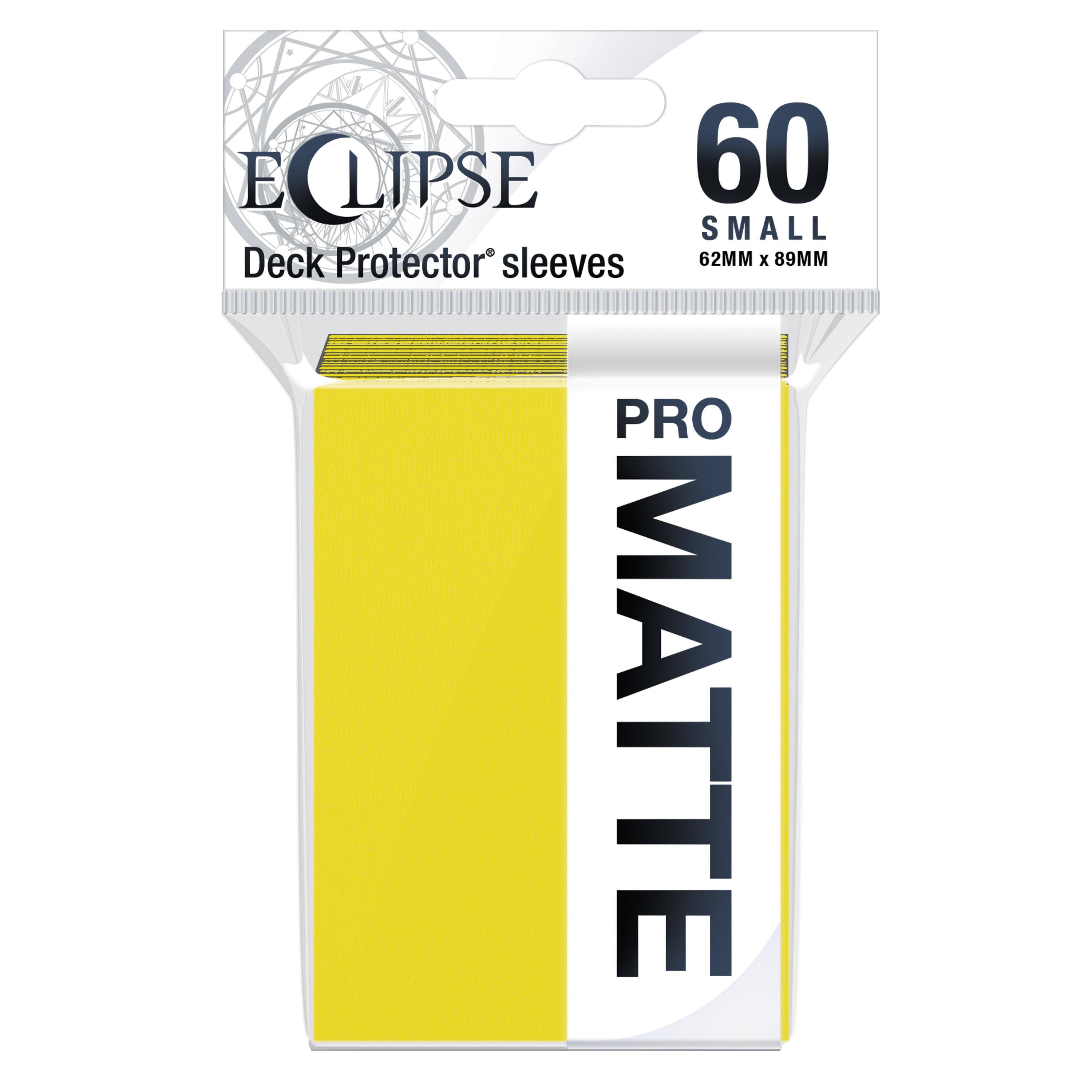Eclipse Matte Small Sleeves 60 pack Lemon Yellow | Ozzie Collectables