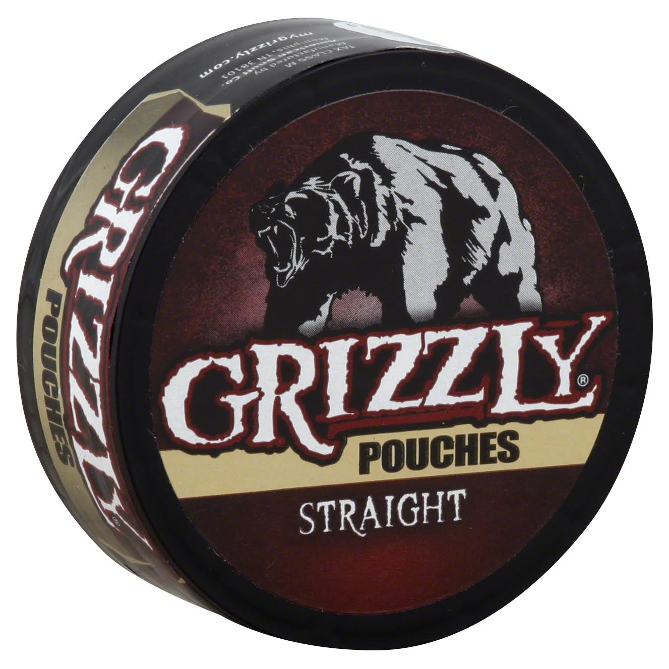Grizzly Smokeless Tobacco, Pouches, Straight - 0.82 oz
