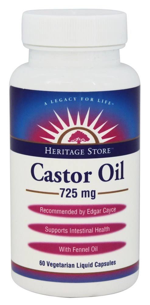 Heritage Products Castor Oil Capsule - 60ct